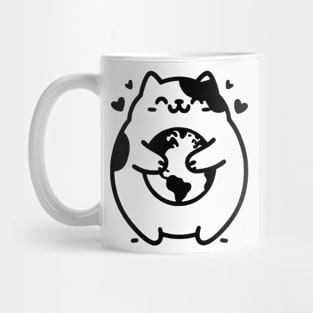 Hug the earth by the cat Mug